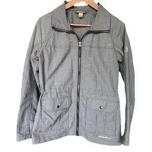 Eddie Bauer Travex Jacket Womens XS Lightweight Hiking Travel Outdoor Gray